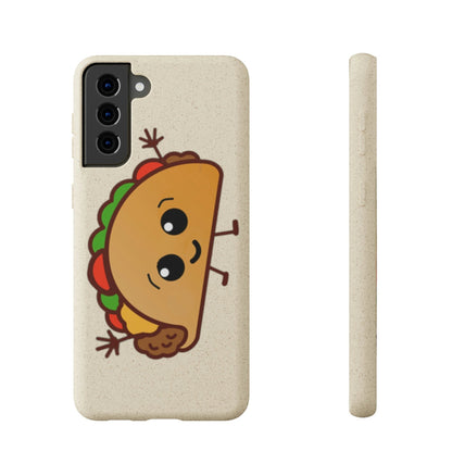  Best Phone Case Brands - Biodegradeable iPhone Case Earth Friendly Android Phone Case - Happy Taco Peep - Biodegradable - PhoneCaseBoss