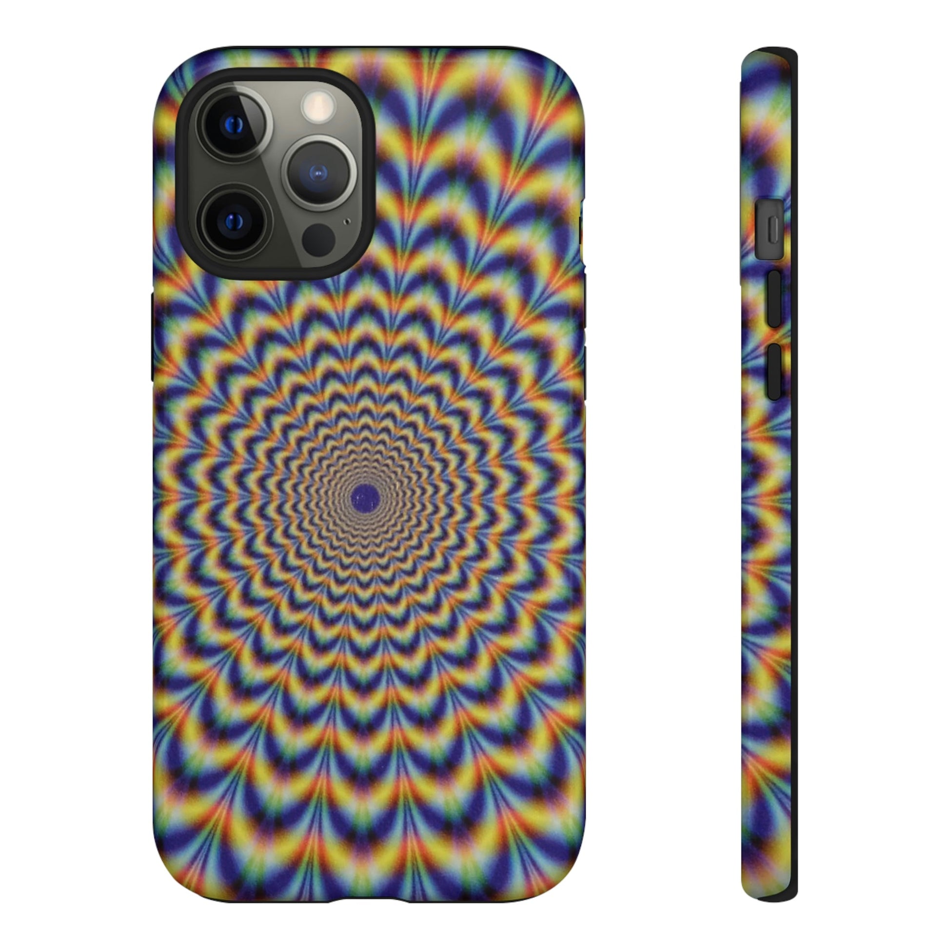 Phone Case-ILLUSION FLOWER | Tough-iPhone 12 Pro Max-Glossy-PhoneCaseBoss-Phone-Best-Phone-Cases