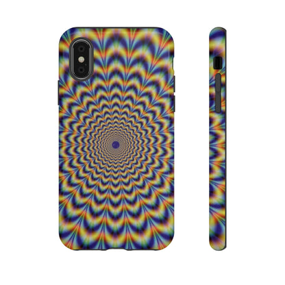 Phone Case-ILLUSION FLOWER | Tough-iPhone XS-Glossy-PhoneCaseBoss-Phone-Best-Phone-Cases