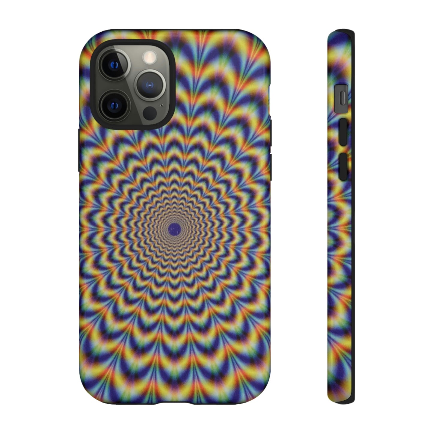 Phone Case-ILLUSION FLOWER | Tough-iPhone 12 Pro-Glossy-PhoneCaseBoss-Phone-Best-Phone-Cases