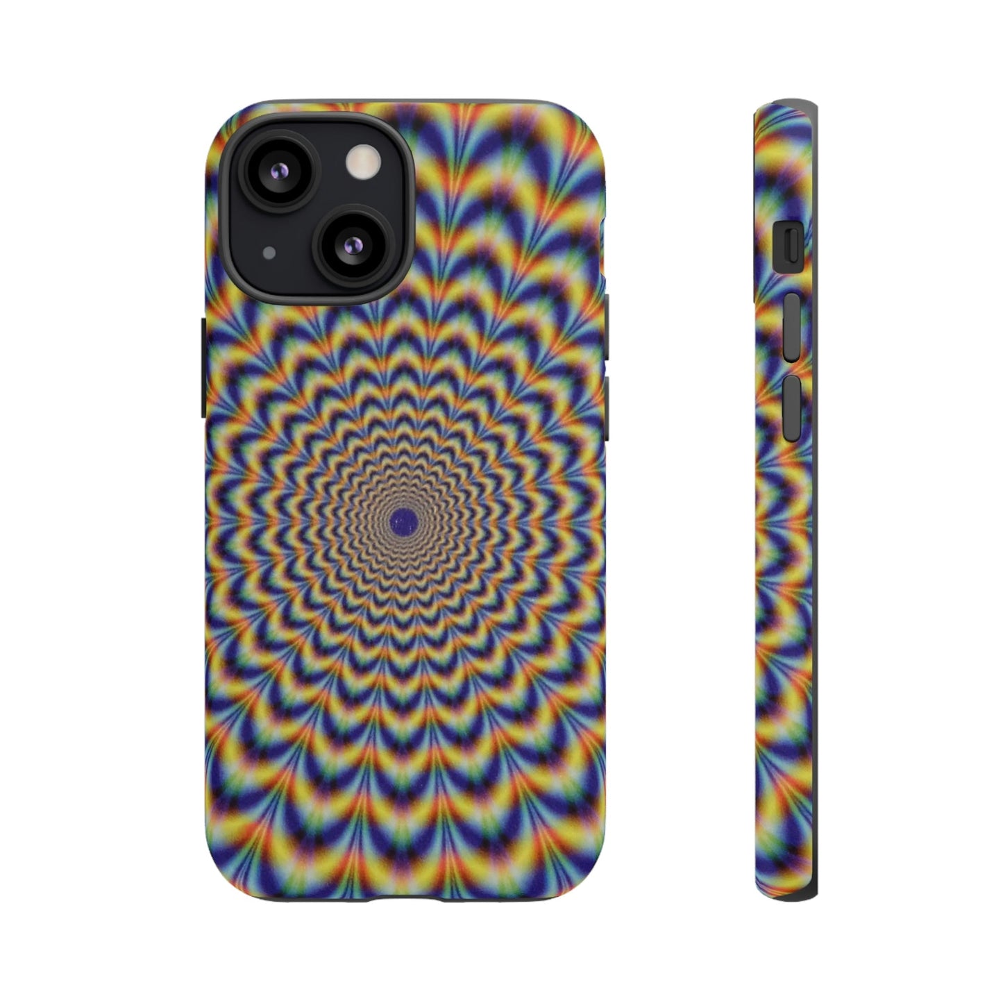 Phone Case-ILLUSION FLOWER | Tough-iPhone 13 Mini-Matte-PhoneCaseBoss-Phone-Best-Phone-Cases