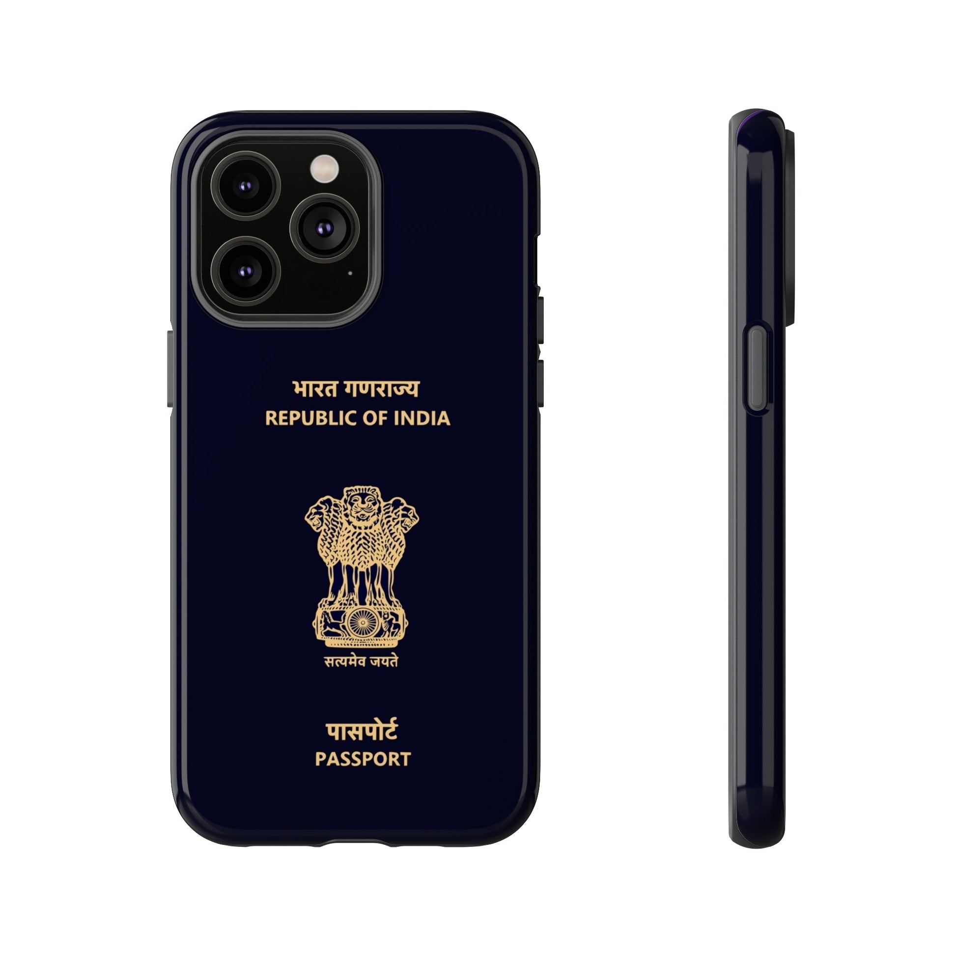 Phone Case-Indian Passport | Tough-iPhone 14 Pro Max-Glossy-PhoneCaseBoss-Phone-Best-Phone-Cases