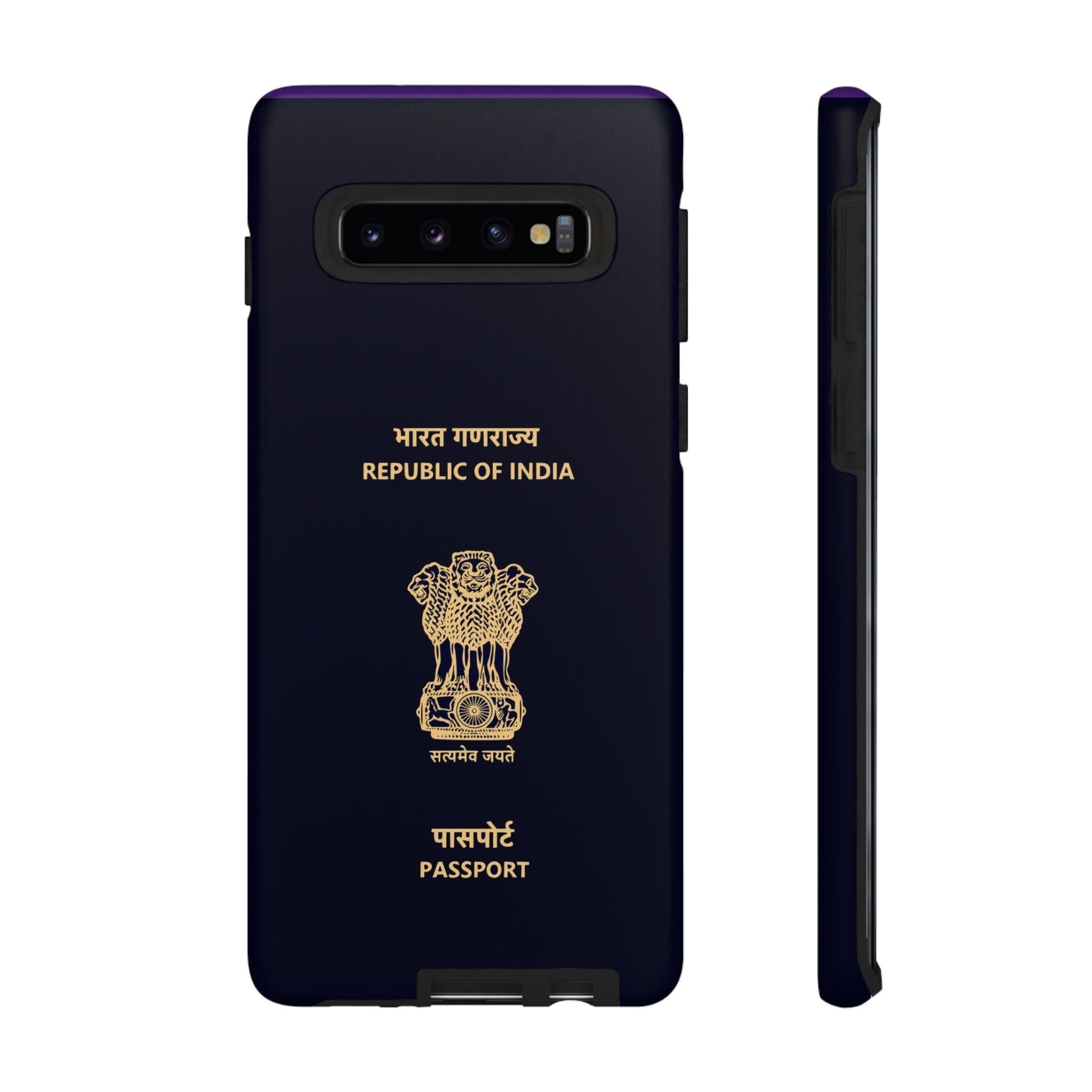 Phone Case-Indian Passport | Tough-Samsung Galaxy S10-Matte-PhoneCaseBoss-Phone-Best-Phone-Cases