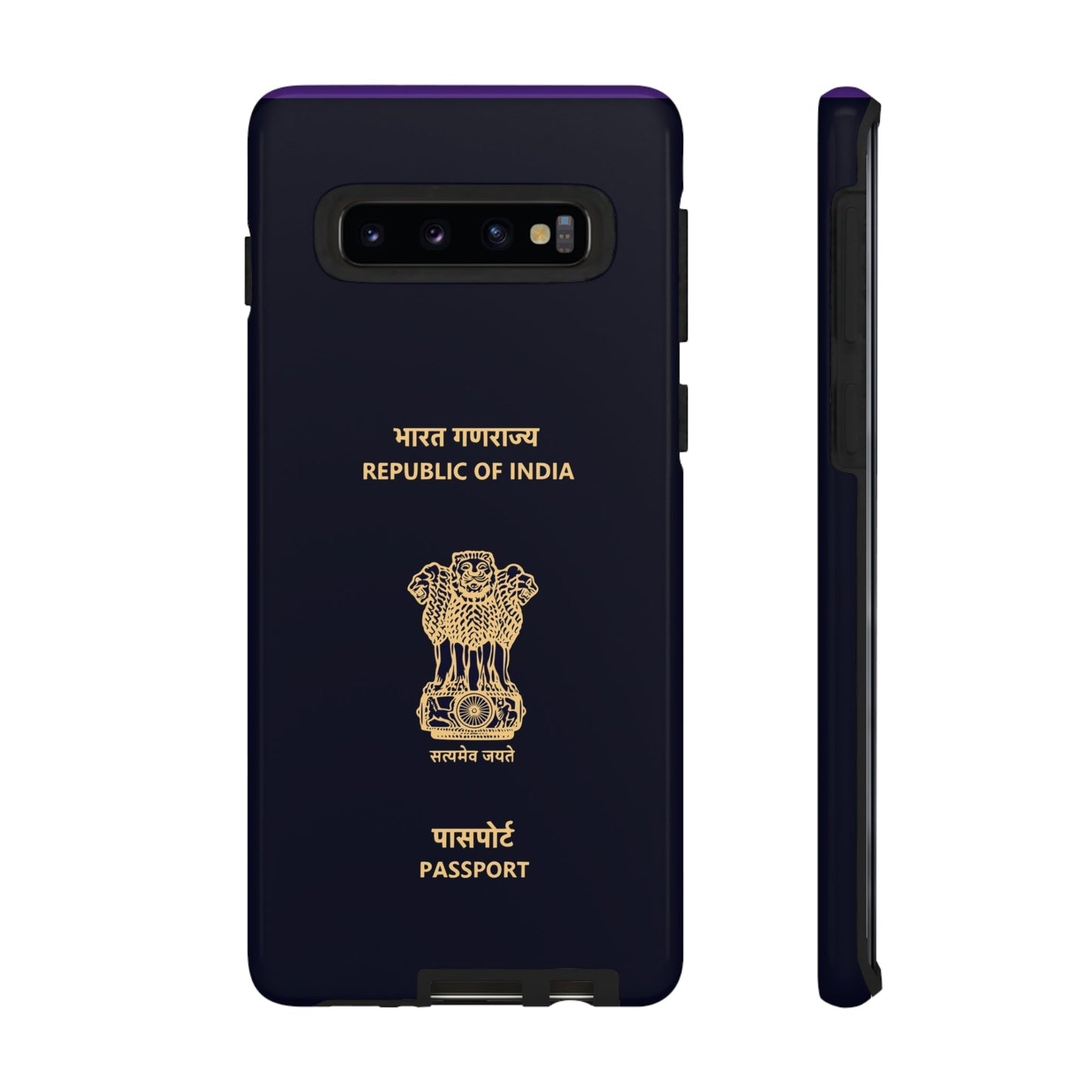 Phone Case-Indian Passport | Tough-Samsung Galaxy S10-Glossy-PhoneCaseBoss-Phone-Best-Phone-Cases