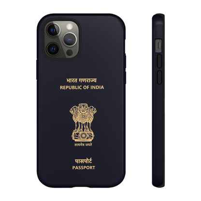 Phone Case-Indian Passport | Tough-iPhone 12 Pro-Glossy-PhoneCaseBoss-Phone-Best-Phone-Cases