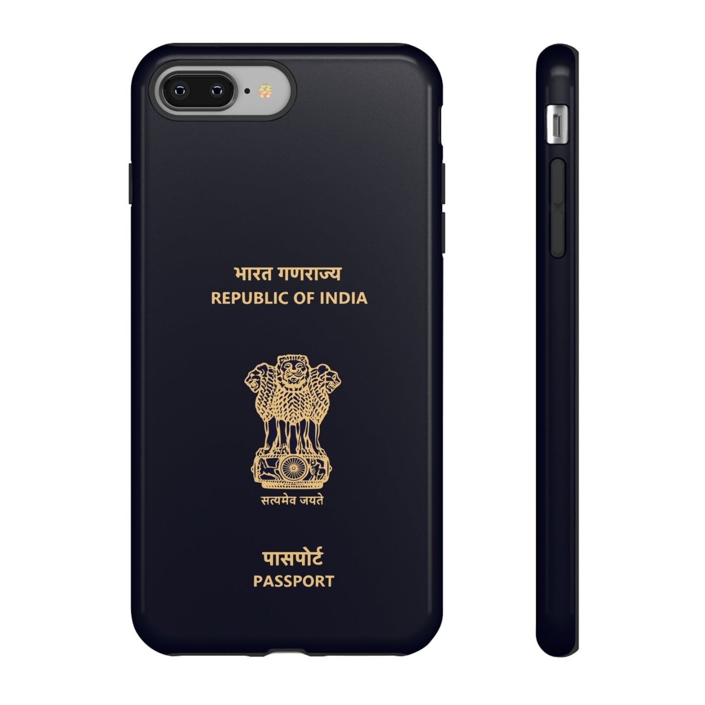 Phone Case-Indian Passport | Tough-iPhone 8 Plus-Glossy-PhoneCaseBoss-Phone-Best-Phone-Cases