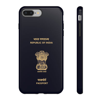 Phone Case-Indian Passport | Tough-iPhone 8 Plus-Glossy-PhoneCaseBoss-Phone-Best-Phone-Cases