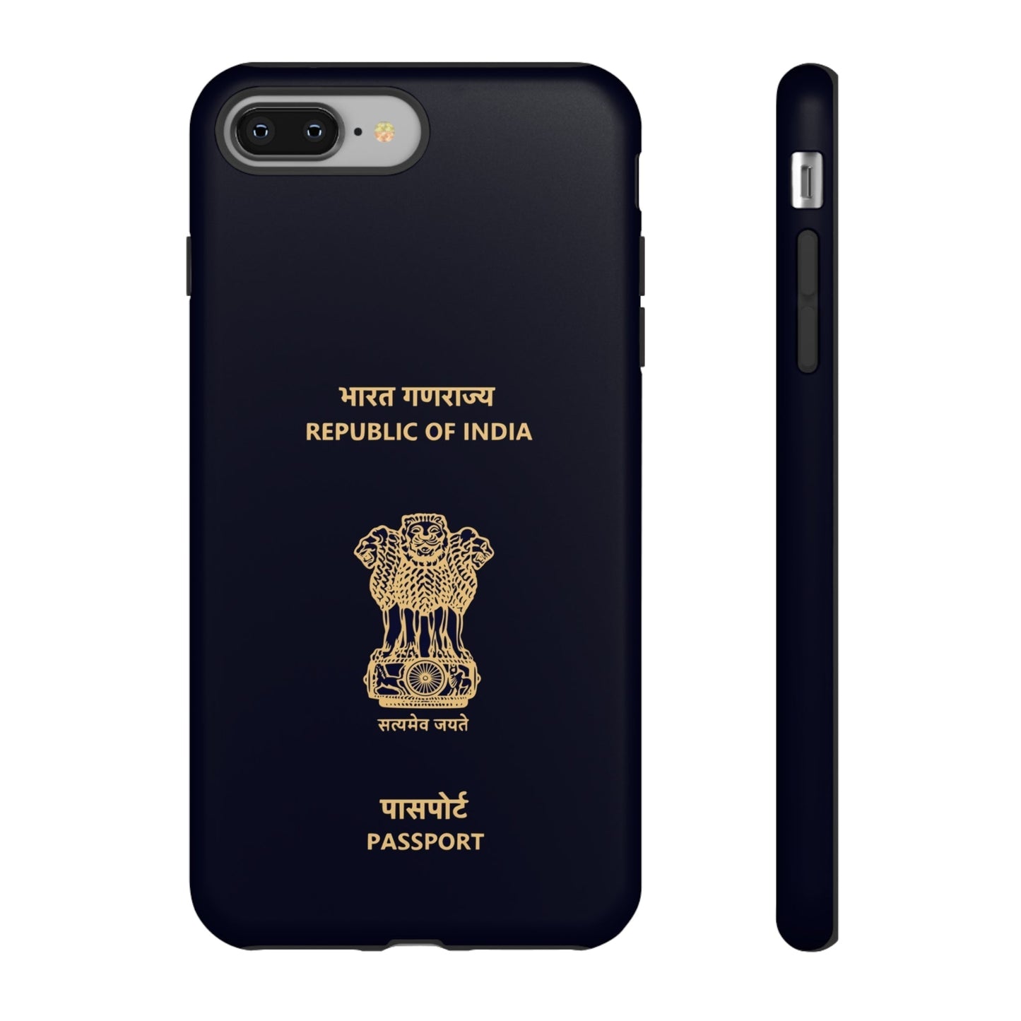 Phone Case-Indian Passport | Tough-iPhone 8 Plus-Matte-PhoneCaseBoss-Phone-Best-Phone-Cases