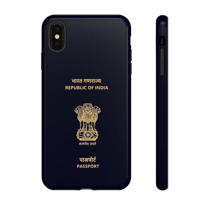 Phone Case-Indian Passport | Tough-iPhone XS MAX-Glossy-PhoneCaseBoss-Phone-Best-Phone-Cases