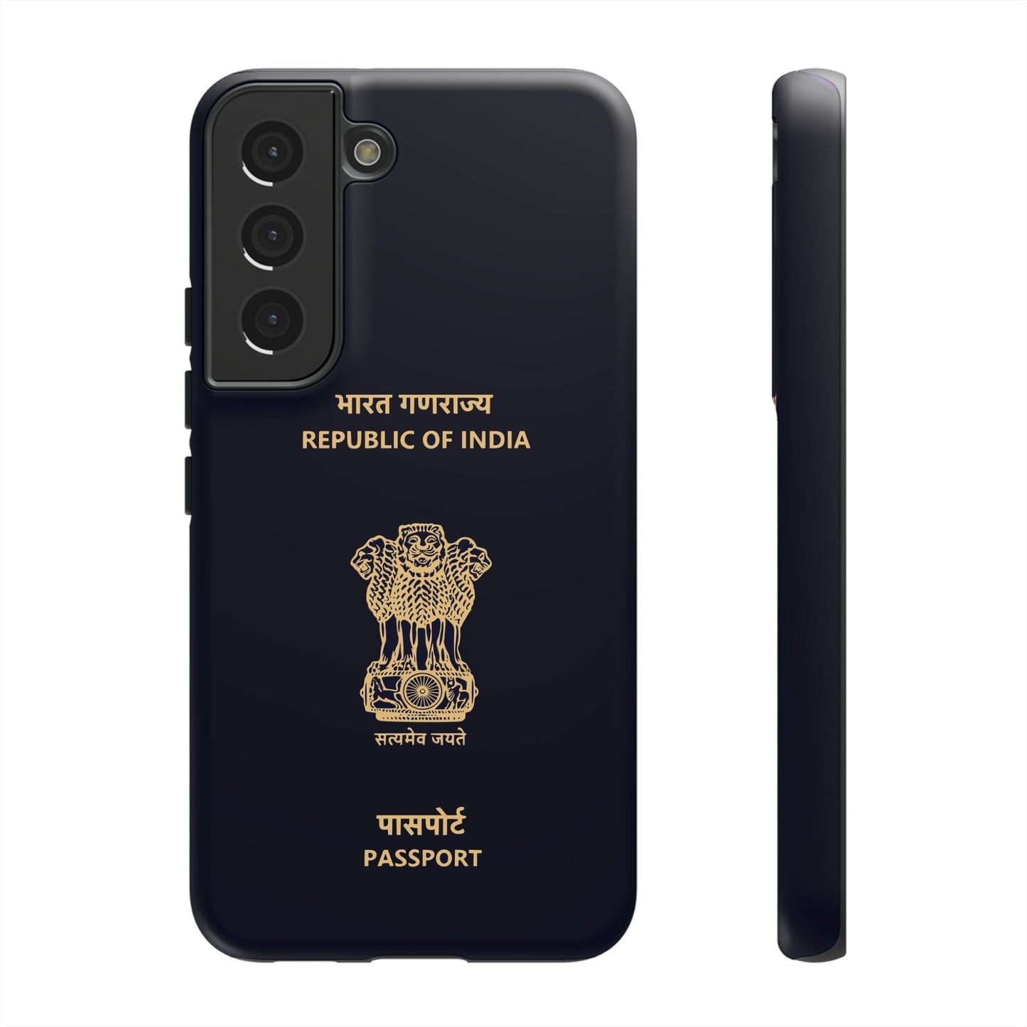 Phone Case-Indian Passport | Tough-Samsung Galaxy S22-Matte-PhoneCaseBoss-Phone-Best-Phone-Cases