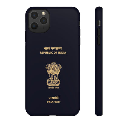 Phone Case-Indian Passport | Tough-iPhone 11 Pro Max-Matte-PhoneCaseBoss-Phone-Best-Phone-Cases