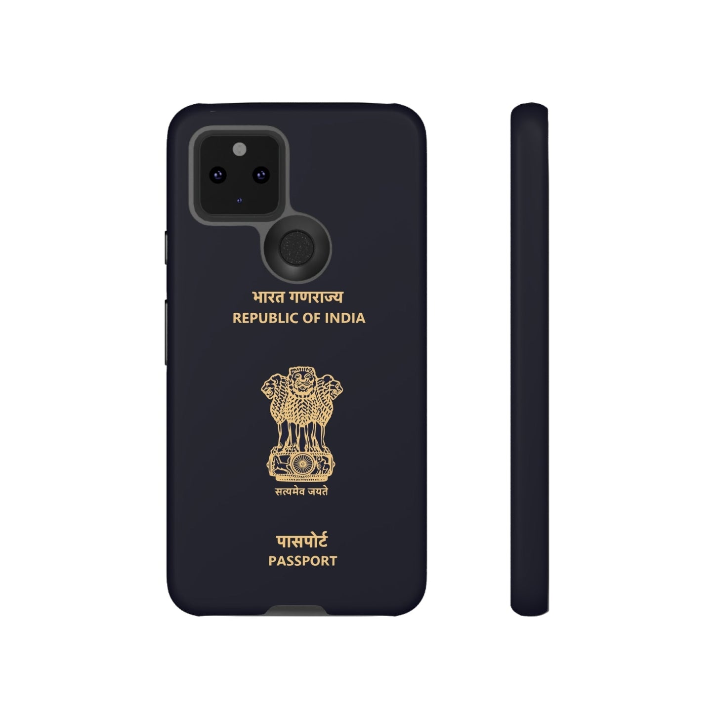 Phone Case-Indian Passport | Tough-Google Pixel 5 5G-Matte-PhoneCaseBoss-Phone-Best-Phone-Cases