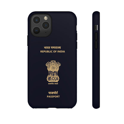 Phone Case-Indian Passport | Tough-iPhone 11 Pro-Matte-PhoneCaseBoss-Phone-Best-Phone-Cases