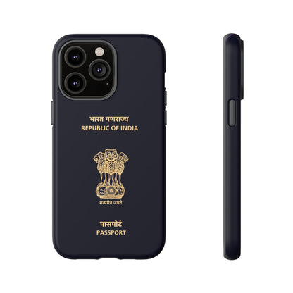 Phone Case-Indian Passport | Tough-iPhone 14 Pro Max-Matte-PhoneCaseBoss-Phone-Best-Phone-Cases