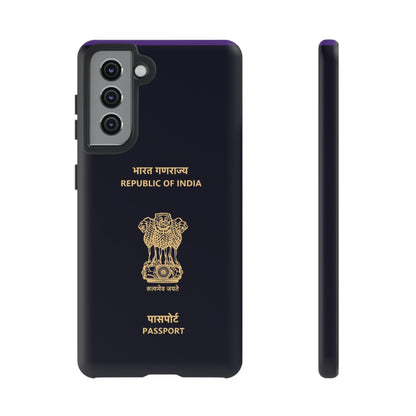 Phone Case-Indian Passport | Tough-Samsung Galaxy S21-Matte-PhoneCaseBoss-Phone-Best-Phone-Cases