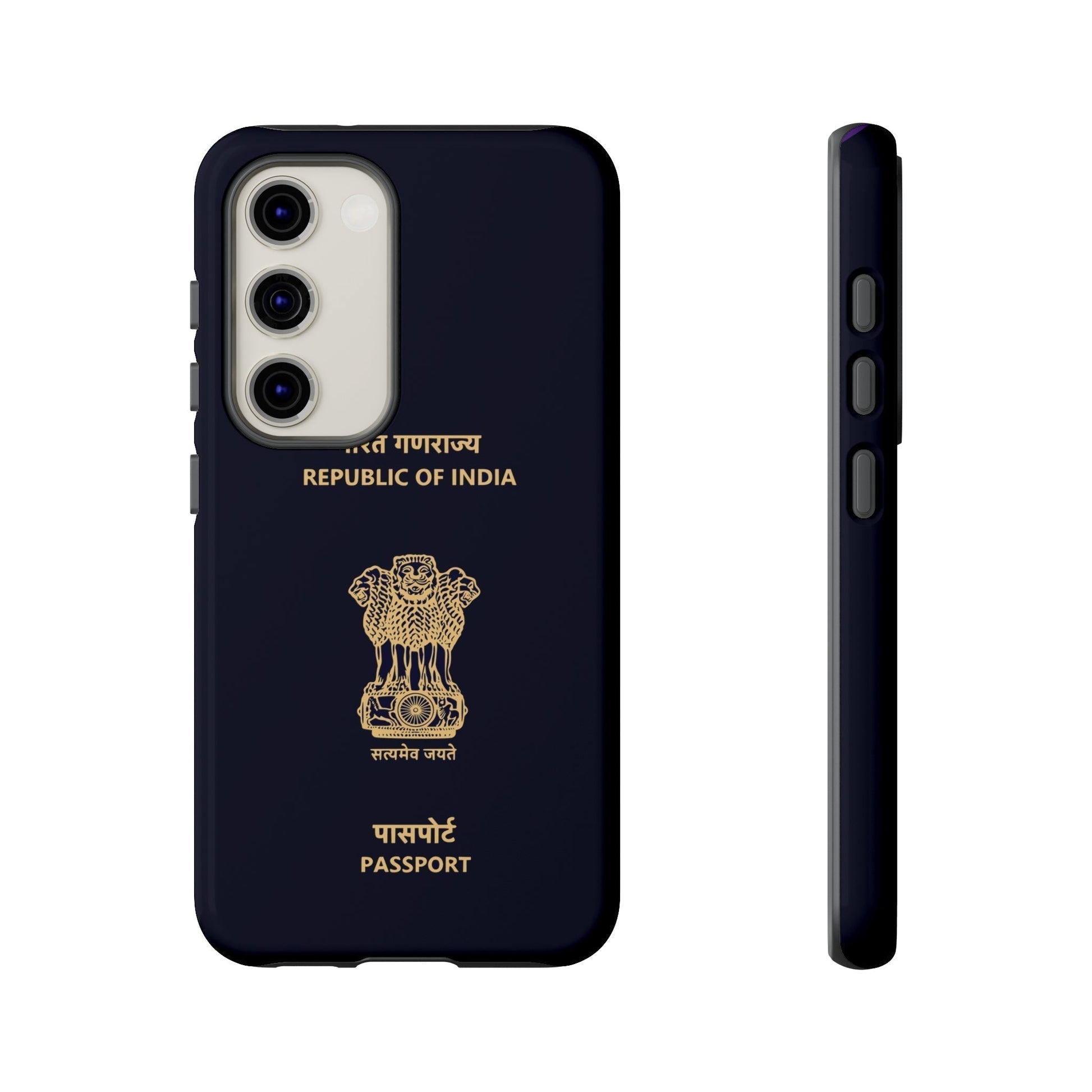 Phone Case-Indian Passport | Tough-Samsung Galaxy S23-Glossy-PhoneCaseBoss-Phone-Best-Phone-Cases