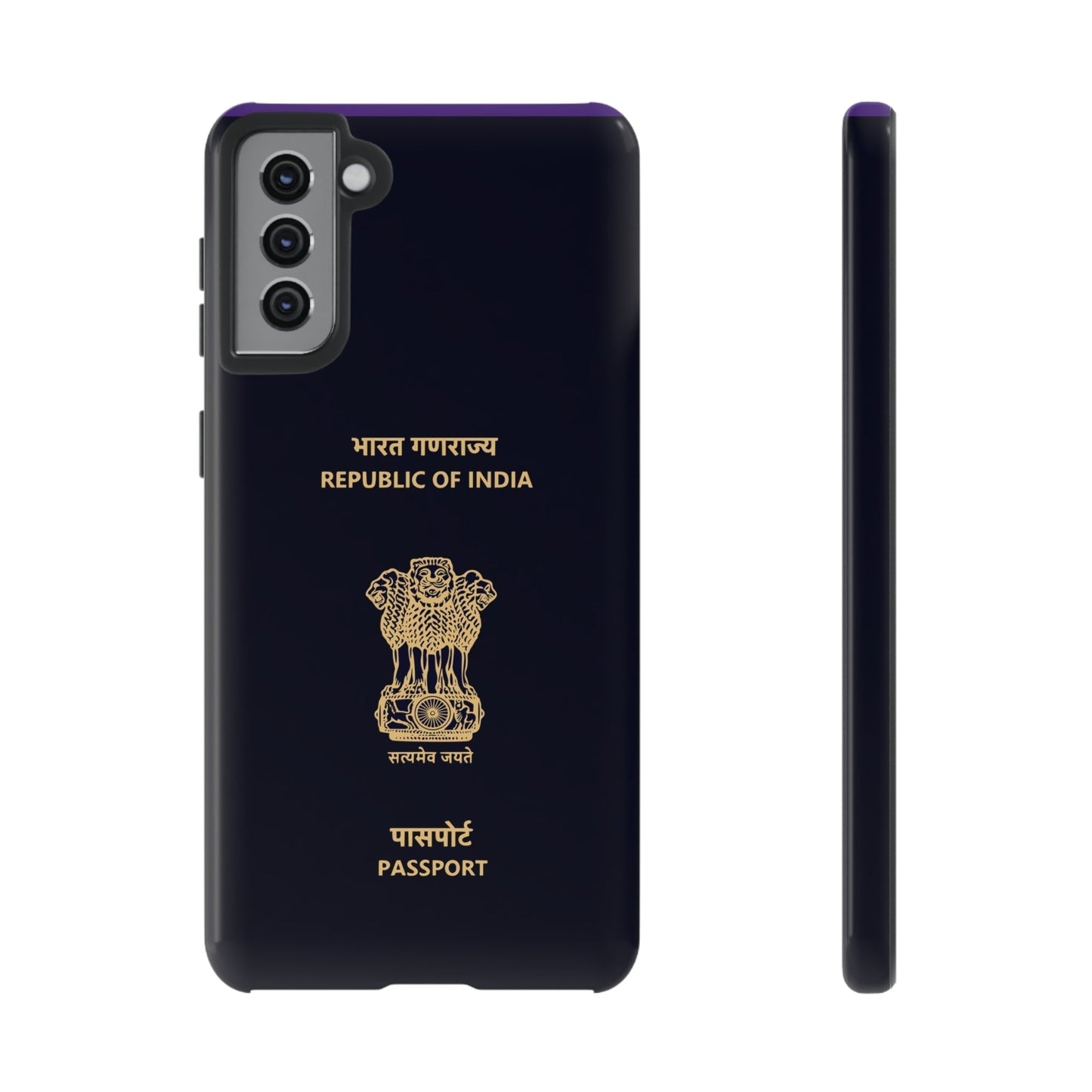 Phone Case-Indian Passport | Tough-Samsung Galaxy S21 Plus-Glossy-PhoneCaseBoss-Phone-Best-Phone-Cases