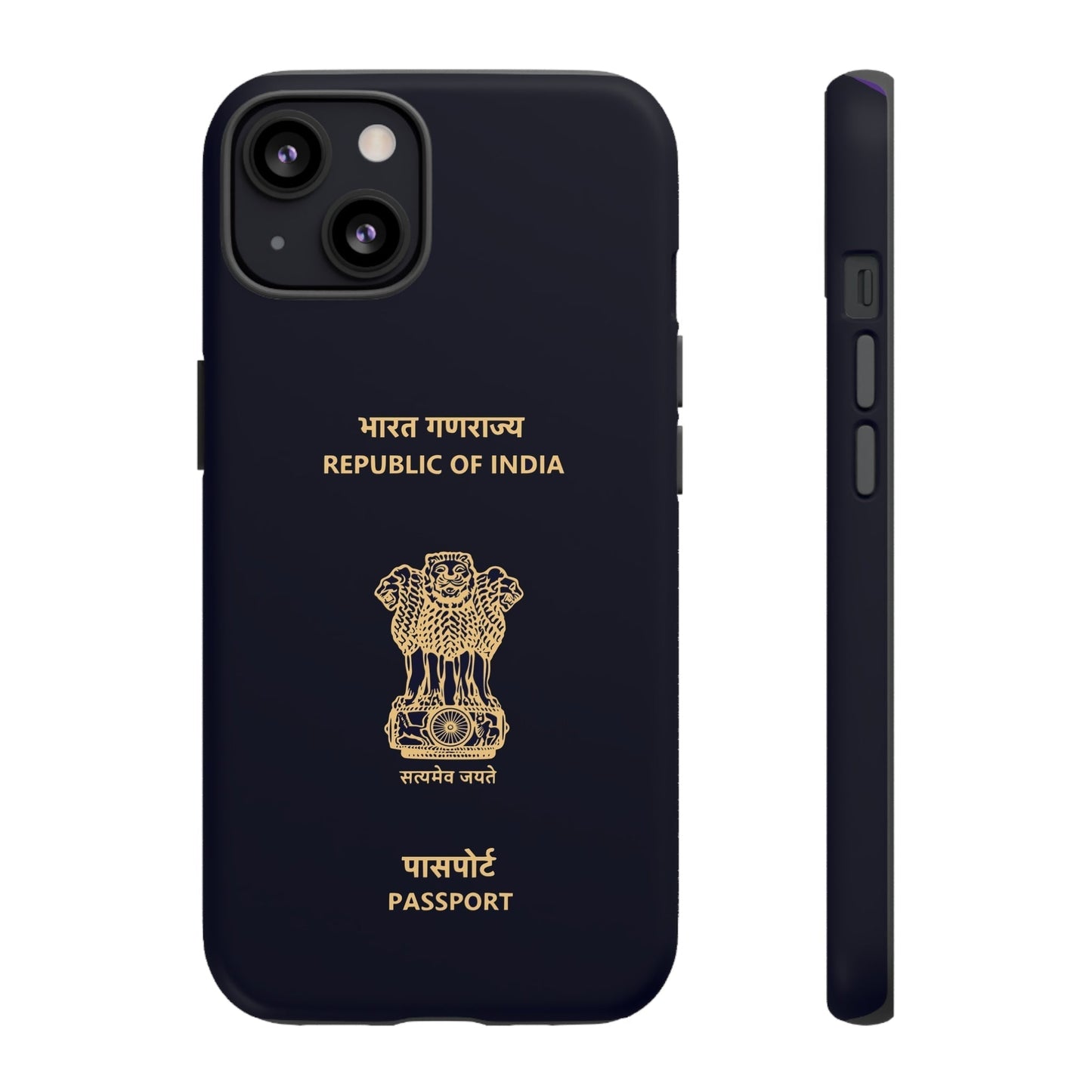 Phone Case-Indian Passport | Tough-iPhone 13-Matte-PhoneCaseBoss-Phone-Best-Phone-Cases