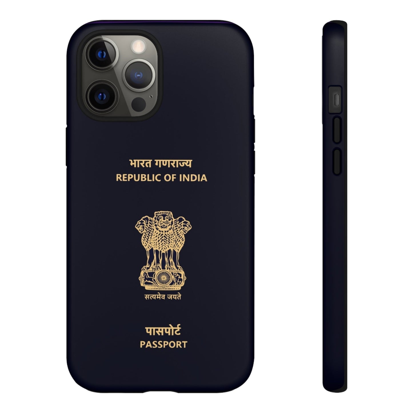 Phone Case-Indian Passport | Tough-iPhone 12 Pro Max-Matte-PhoneCaseBoss-Phone-Best-Phone-Cases