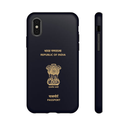 Phone Case-Indian Passport | Tough-iPhone XS-Matte-PhoneCaseBoss-Phone-Best-Phone-Cases