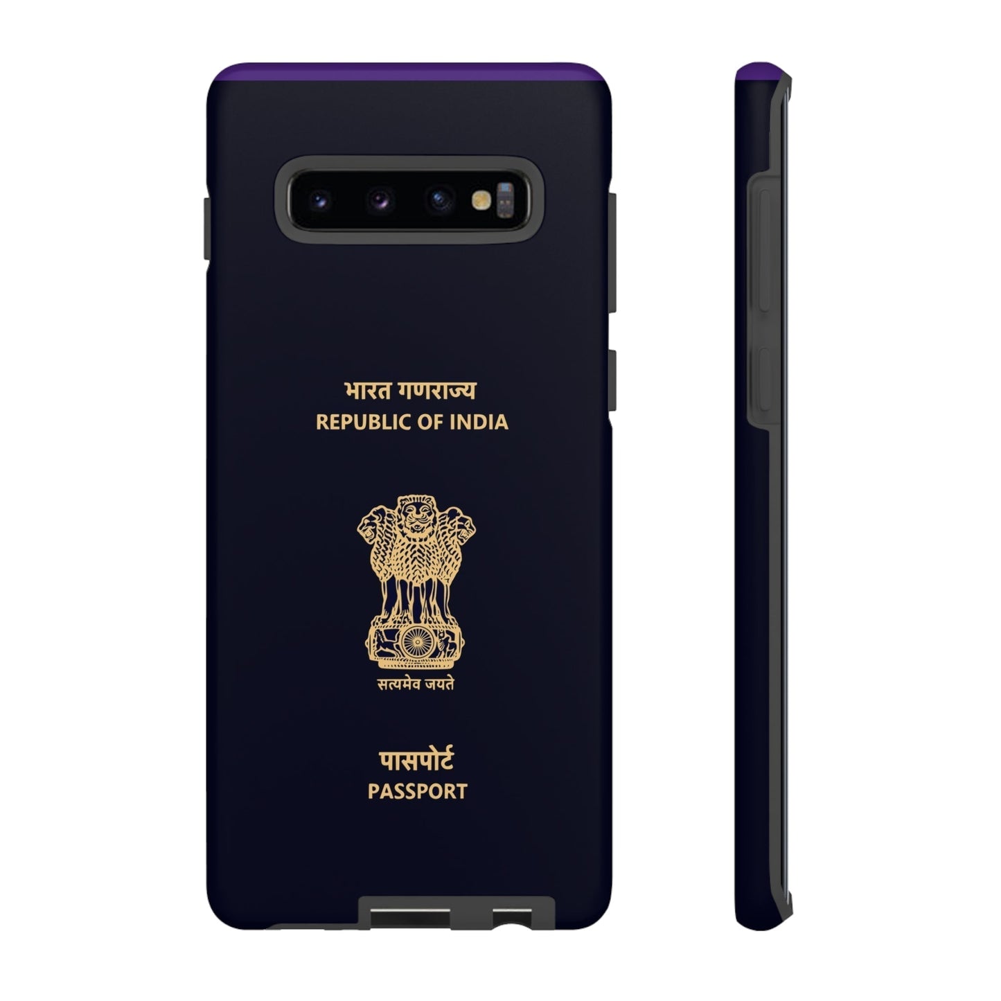 Phone Case-Indian Passport | Tough-Samsung Galaxy S10 Plus-Matte-PhoneCaseBoss-Phone-Best-Phone-Cases