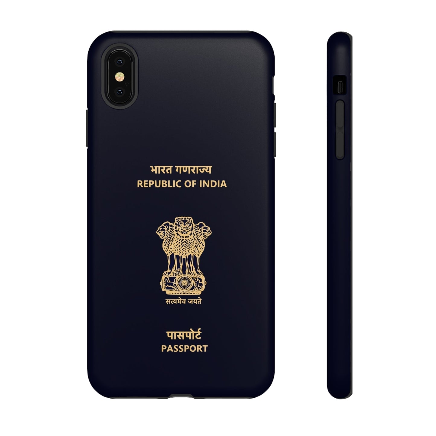 Phone Case-Indian Passport | Tough-iPhone XS MAX-Matte-PhoneCaseBoss-Phone-Best-Phone-Cases