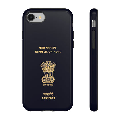 Phone Case-Indian Passport | Tough-iPhone 8-Glossy-PhoneCaseBoss-Phone-Best-Phone-Cases