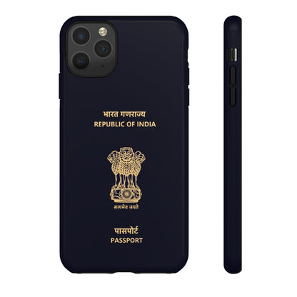 Phone Case-Indian Passport | Tough-iPhone 11 Pro Max-Glossy-PhoneCaseBoss-Phone-Best-Phone-Cases