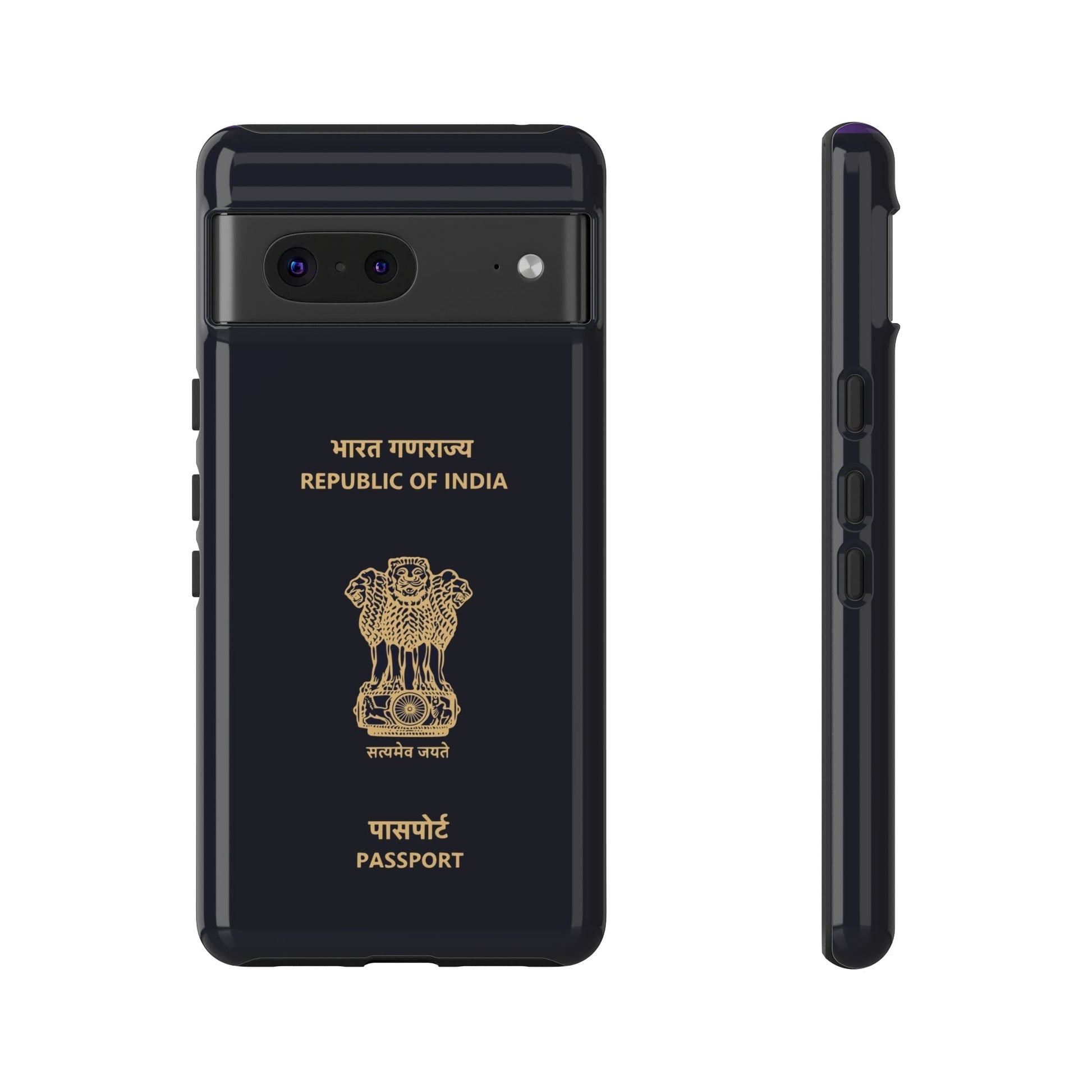 Phone Case-Indian Passport | Tough-Google Pixel 7-Glossy-PhoneCaseBoss-Phone-Best-Phone-Cases