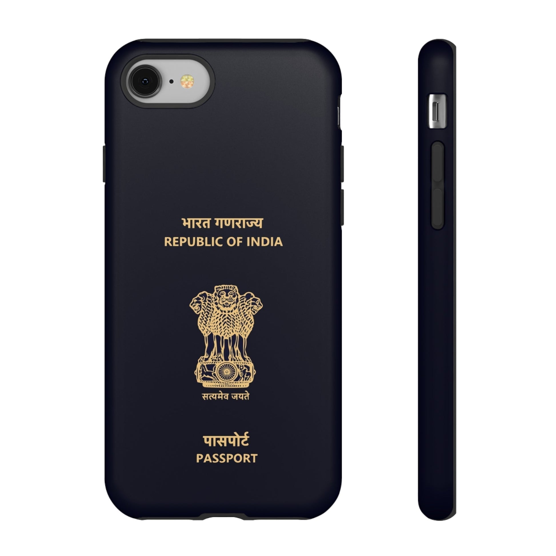 Phone Case-Indian Passport | Tough-iPhone 8-Matte-PhoneCaseBoss-Phone-Best-Phone-Cases