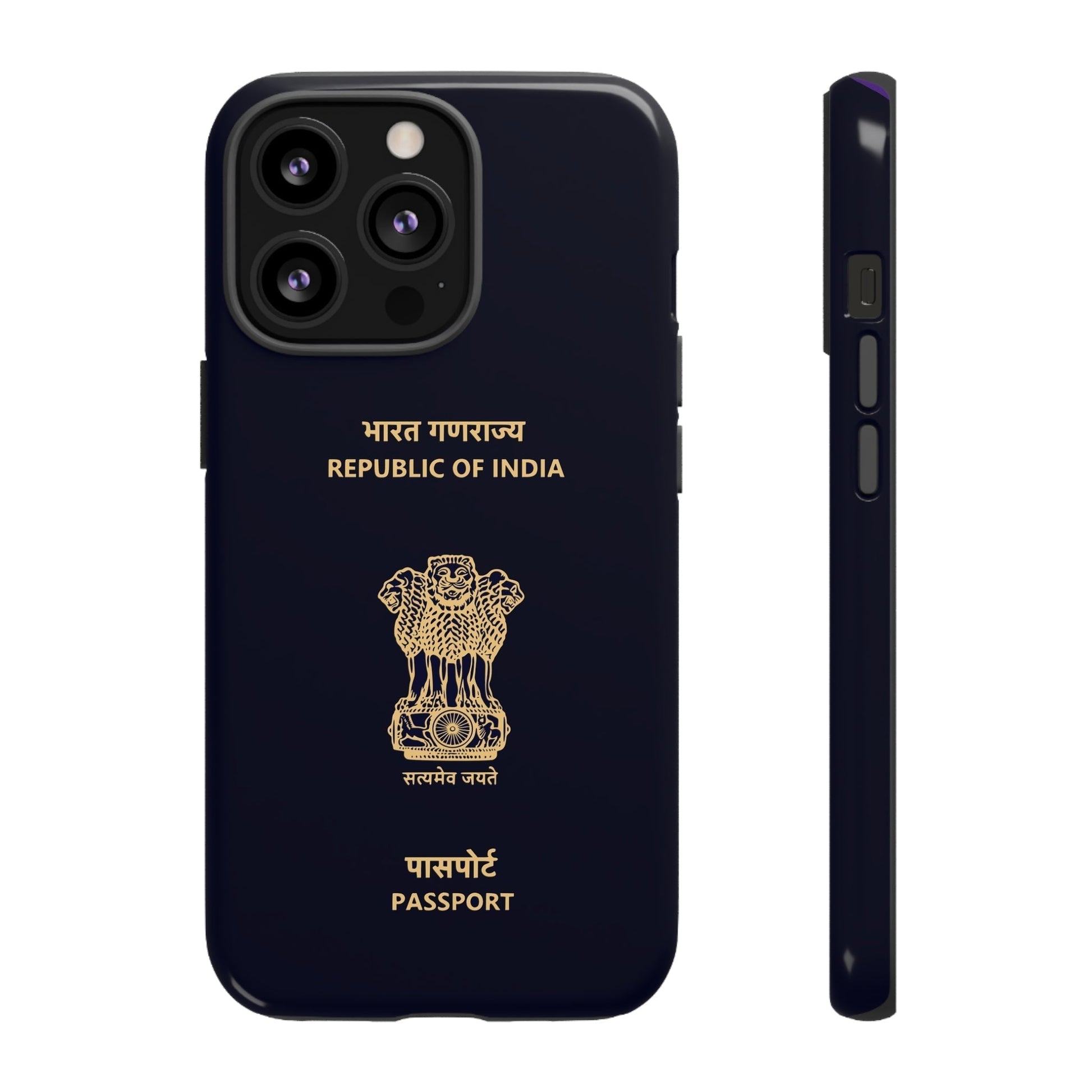 Phone Case-Indian Passport | Tough-iPhone 13 Pro-Glossy-PhoneCaseBoss-Phone-Best-Phone-Cases