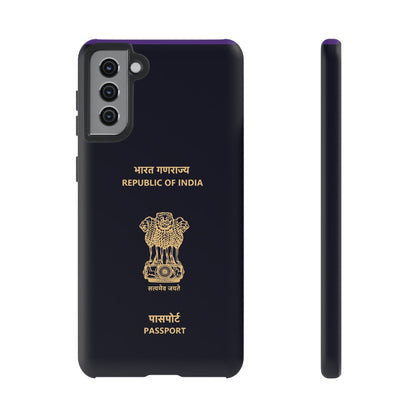 Phone Case-Indian Passport | Tough-Samsung Galaxy S21 Plus-Matte-PhoneCaseBoss-Phone-Best-Phone-Cases