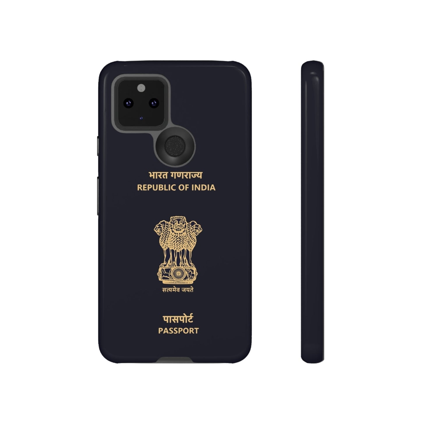 Phone Case-Indian Passport | Tough-Google Pixel 5 5G-Glossy-PhoneCaseBoss-Phone-Best-Phone-Cases