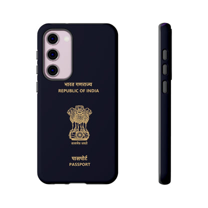 Phone Case-Indian Passport | Tough-Samsung Galaxy S23 Plus-Matte-PhoneCaseBoss-Phone-Best-Phone-Cases