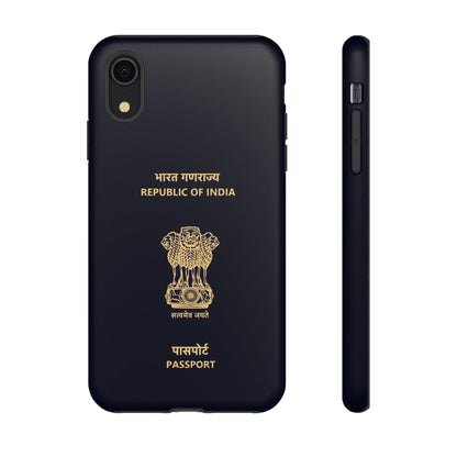 Phone Case-Indian Passport | Tough-iPhone XR-Matte-PhoneCaseBoss-Phone-Best-Phone-Cases