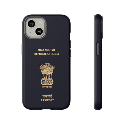 Phone Case-Indian Passport | Tough-iPhone 14-Matte-PhoneCaseBoss-Phone-Best-Phone-Cases