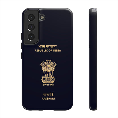 Phone Case-Indian Passport | Tough-Samsung Galaxy S22-Glossy-PhoneCaseBoss-Phone-Best-Phone-Cases