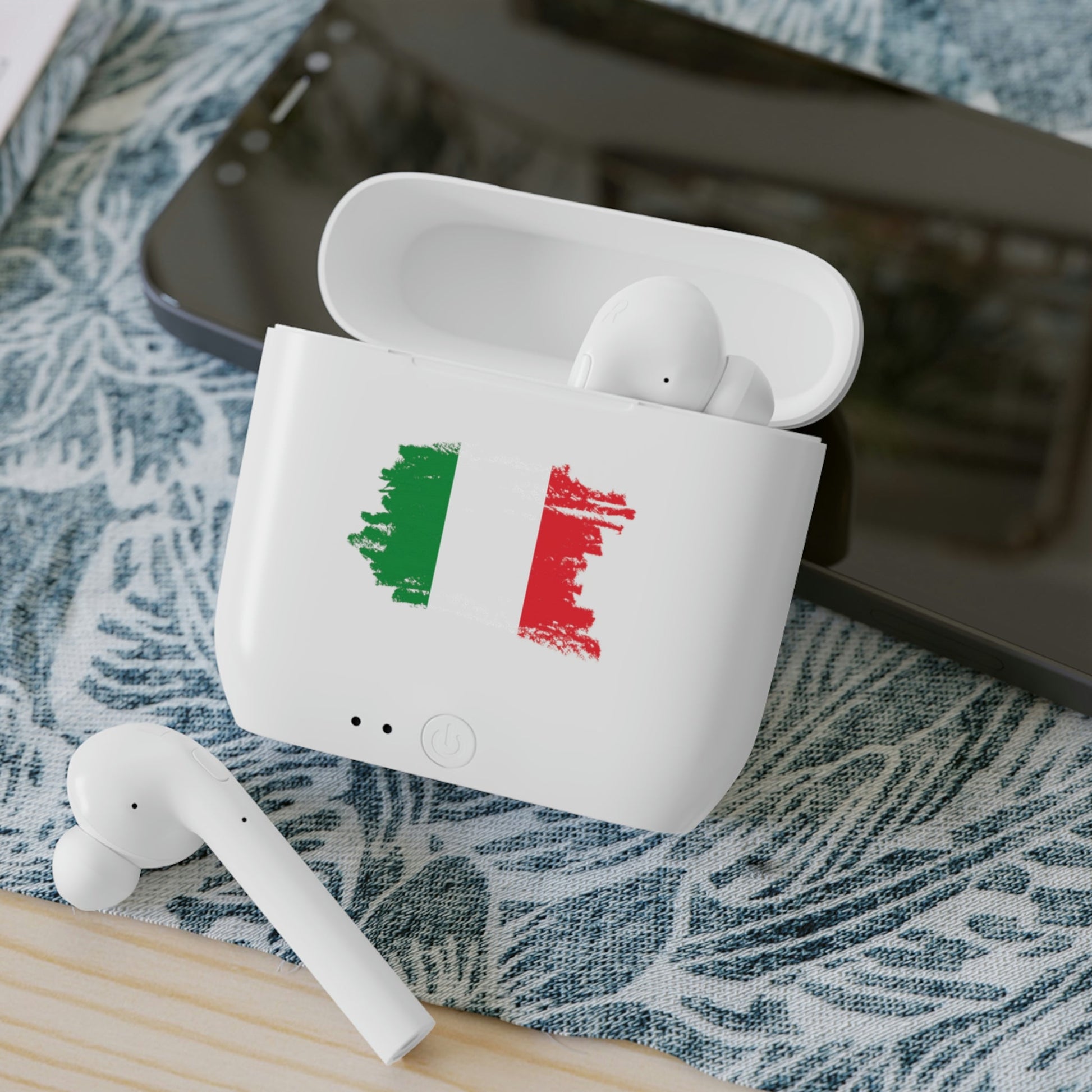 "Italia" Wireless Earbuds-Accessories-Best Phone Case Brands-Accessories, Argentina, Argentinean, Ear Buds, Earbuds, Inca sun god, iPhone, More, Phone accessory, Sol de Cara al Sol, Sol de Mayo, Sublimation, Sun of May, Sun-faced Sunflower, Tech Accessories | White,One size,,7099628355677-Italia-Wireless-Earbuds-Accessories-Accessories-Argentina-Argentinean-Ear-Buds-Earbuds-Inca-sun-god-iPhone-More-Phone-accessory-Sol-de-Cara-al-Sol-Sol-de-Mayo-Sublimation-Sun-of-May-S_9dd4ea6e-a33a-489c-8b4b-0f2aa78f93d1, 