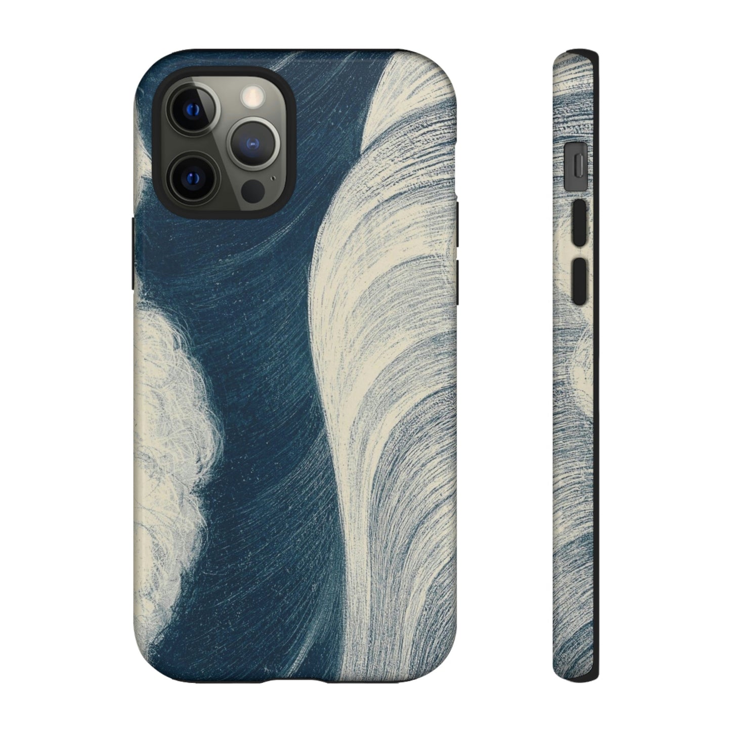 Phone Case-JAPANESE WAVES | Tough-iPhone 12 Pro-Glossy-PhoneCaseBoss-Phone-Best-Phone-Cases