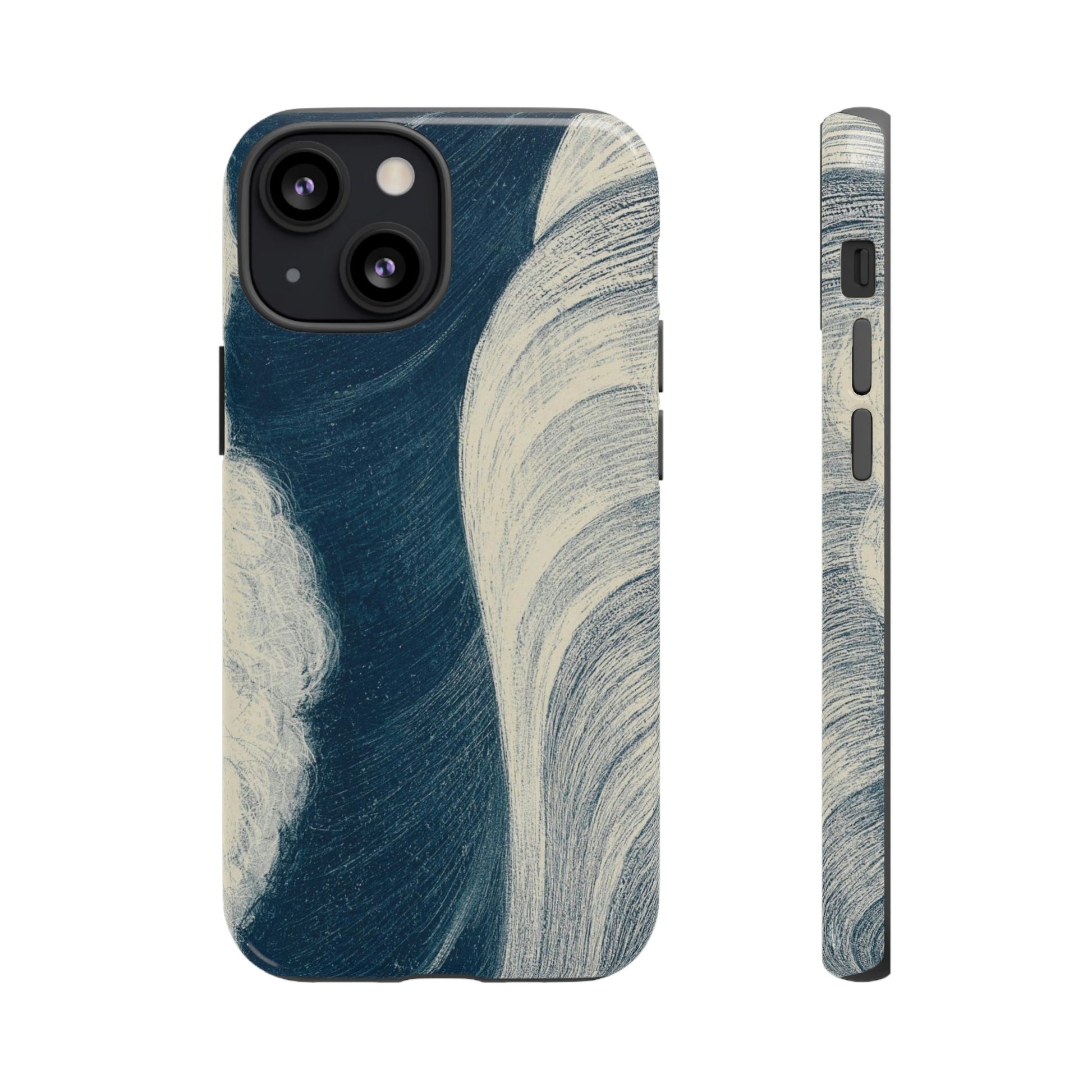 Phone Case-JAPANESE WAVES | Tough-iPhone 13 Mini-Glossy-PhoneCaseBoss-Phone-Best-Phone-Cases