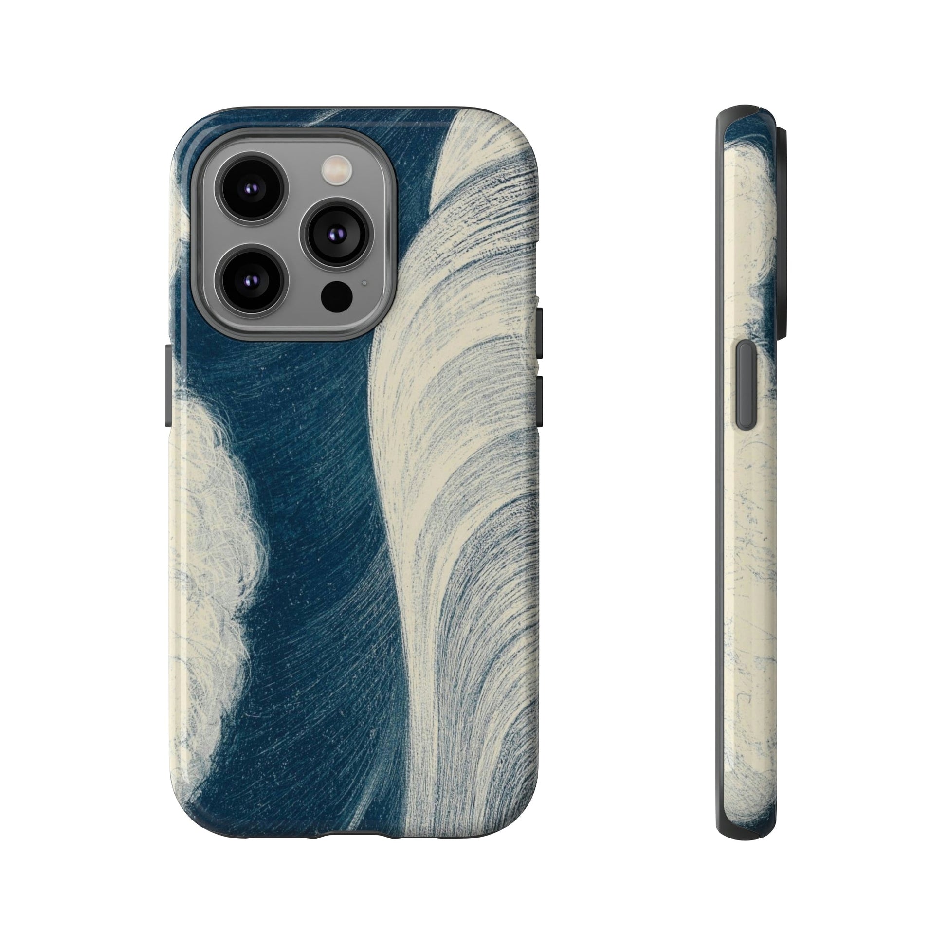 Phone Case-JAPANESE WAVES | Tough-iPhone 14 Pro-Glossy-PhoneCaseBoss-Phone-Best-Phone-Cases