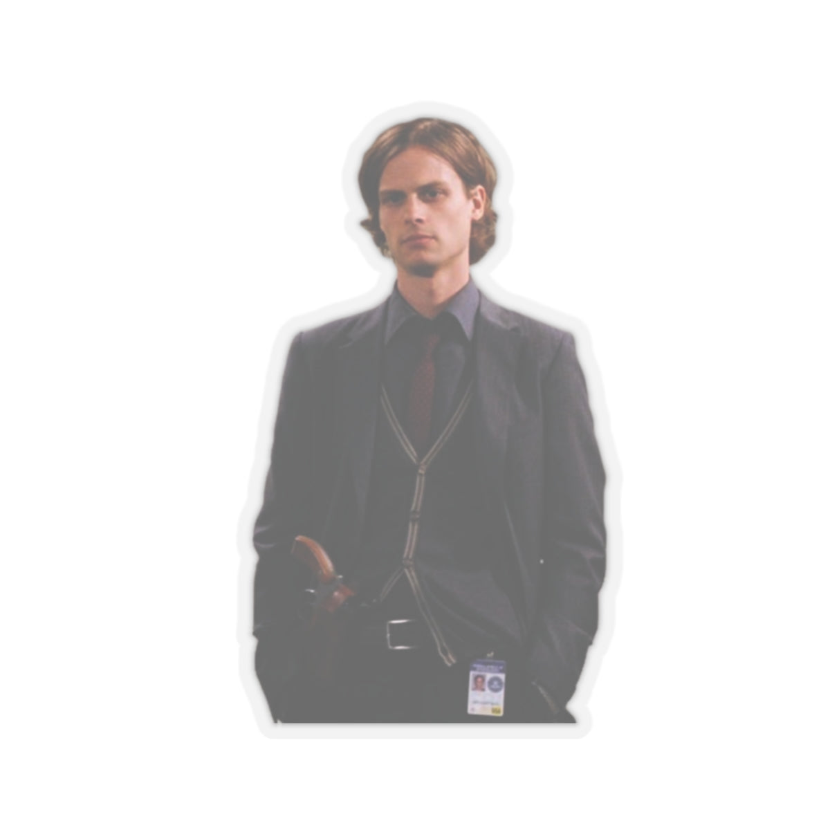 Kiss-Cut Stickers - Spencer Reid Sticker - Criminal Minds Sticker - Matthew Gray Gubler Sticker - Spencer Reid gift - Criminal Minds gift-Paper products-Printify-3" × 3"-Transparent-Home & Living, Stickers-PhoneCaseBoss.com