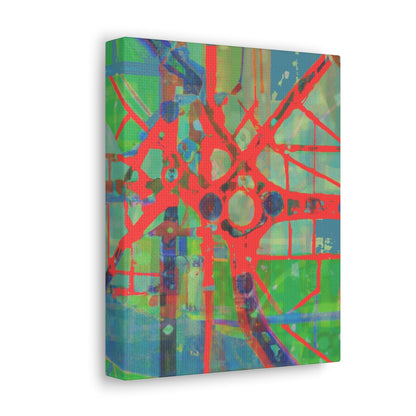 Lester Pokorny's "Subway" 8 x 10 Premium Gallery Wrap-Canvas-Printify-8″ x 10″-1.25"-Art & Wall Decor, Canvas, Fall Picks, Hanging Hardware, Home & Living, Indoor, Top Spring Products, Valentine's Day promotion-PhoneCaseBoss.com