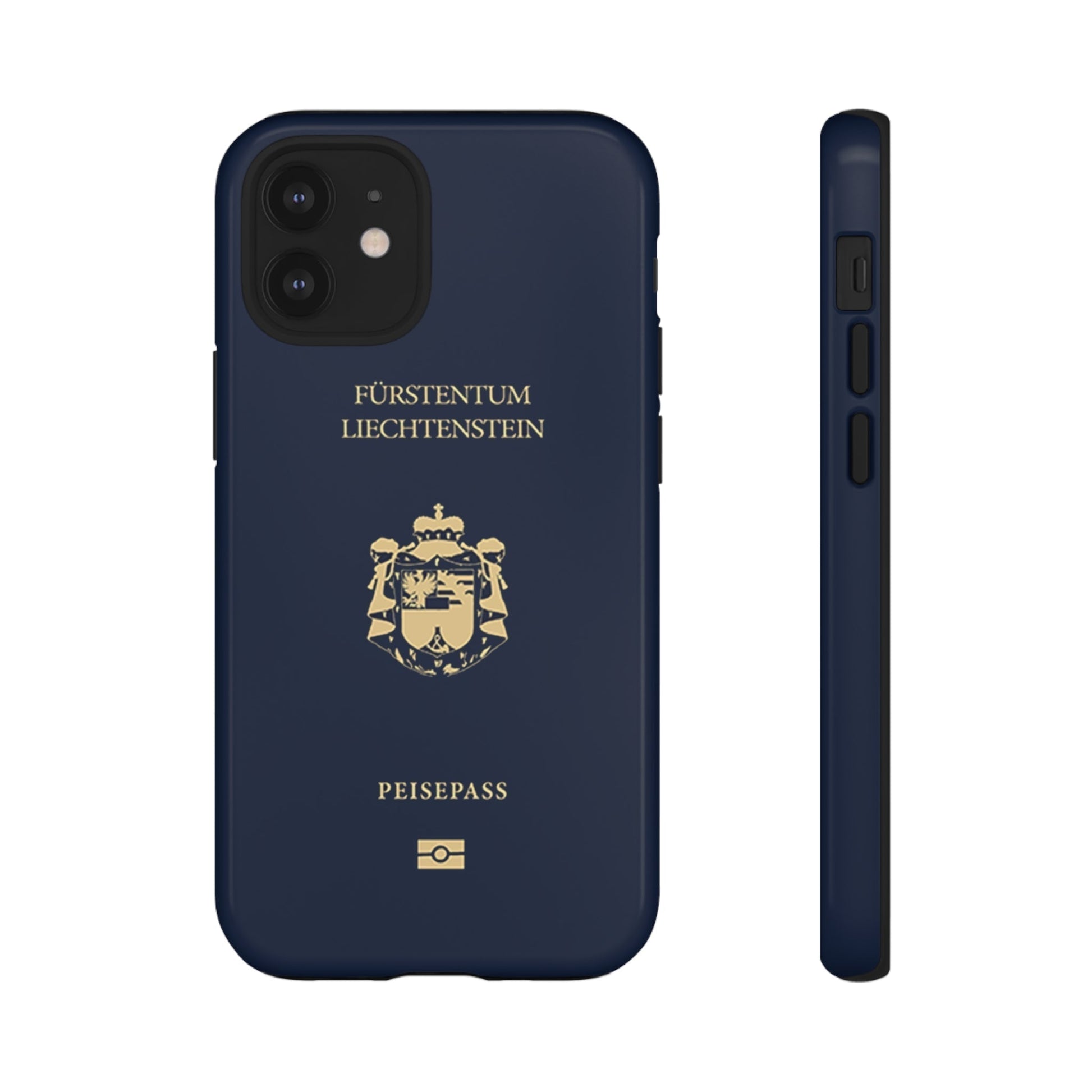 Phone Case-Liechtenstein Passort | Tough-iPhone 12 Mini-Glossy-PhoneCaseBoss-Phone-Best-Phone-Cases