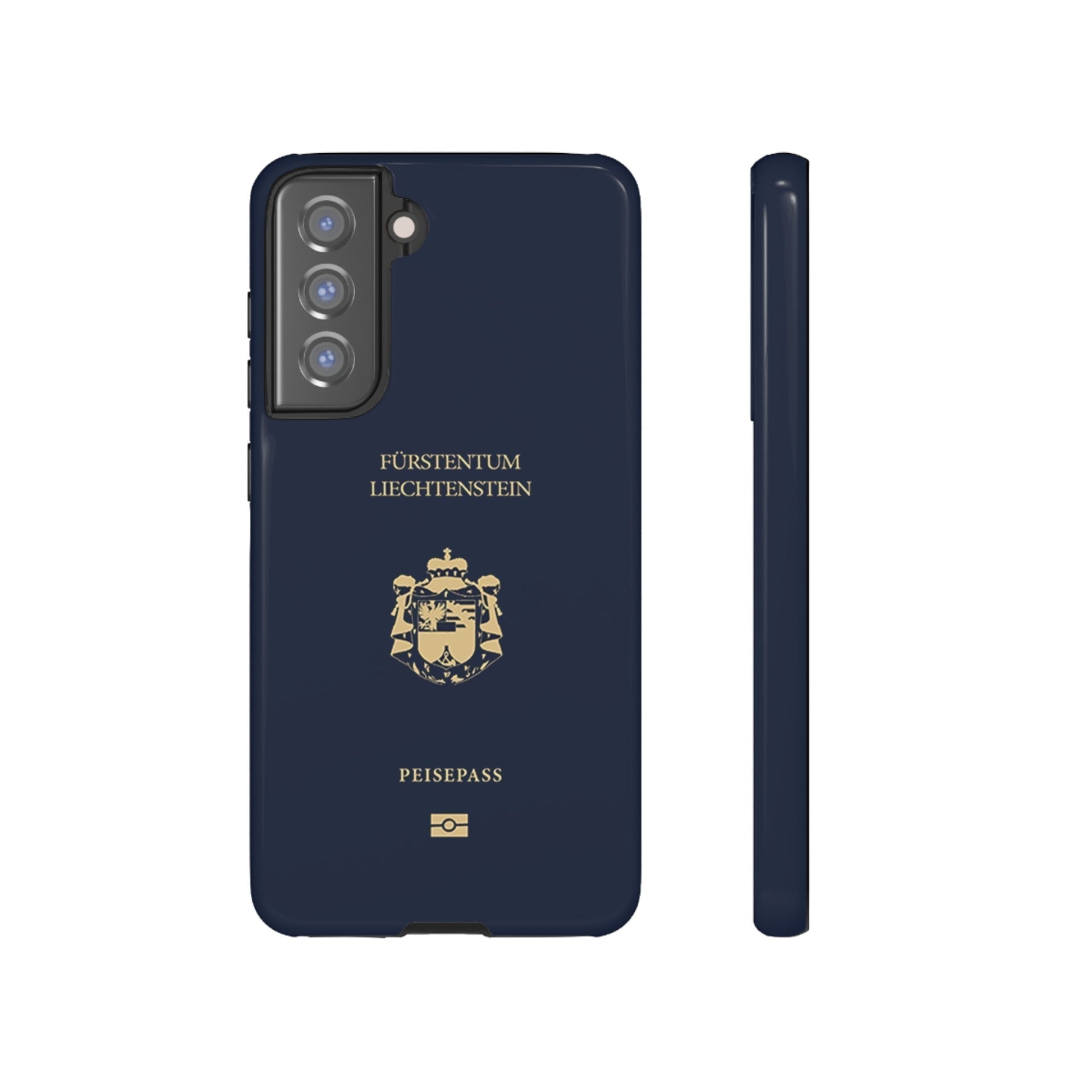 Phone Case-Liechtenstein Passort | Tough-Samsung Galaxy S21 FE-Glossy-PhoneCaseBoss-Phone-Best-Phone-Cases