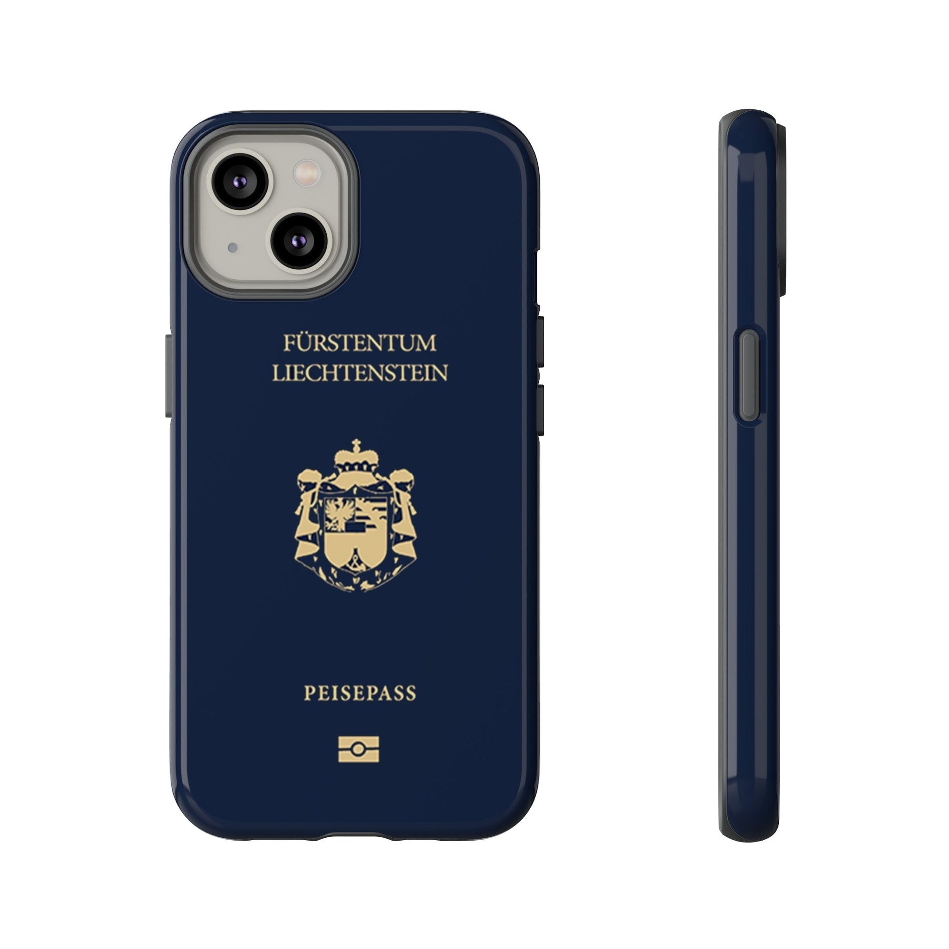 Phone Case-Liechtenstein Passort | Tough-iPhone 14-Glossy-PhoneCaseBoss-Phone-Best-Phone-Cases