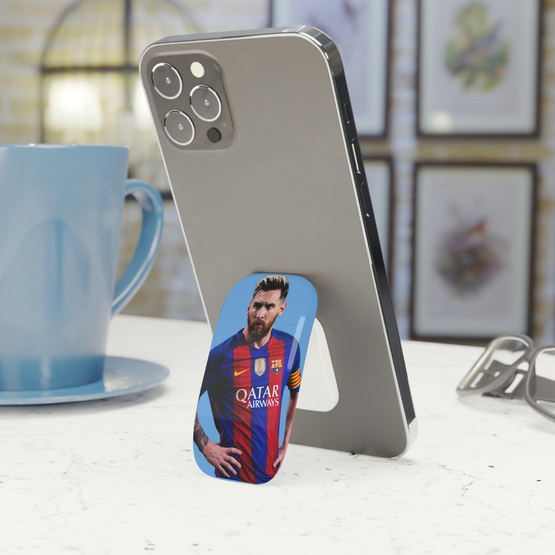 Lionel Messi Barcelona Phone Click-On Grip-Accessories-Best Phone Case Brands-Accessories, Best Phone Case Brands, More, Phone Cases, Phone Stands, Tech Accessories | Glossy,One size,White,7046370885725-Lionel-Messi-Barcelona-Phone-Click-On-Grip-Accessories-Accessories-Best-Phone-Case-Brands-More-Phone-Cases-Phone-Stands-Tech-Accessories-Glossy-One-size-White-Best-Online-Gift-Shop-2, PhoneCaseBoss | Image-position:2-SKU:[sku}, Barcode: