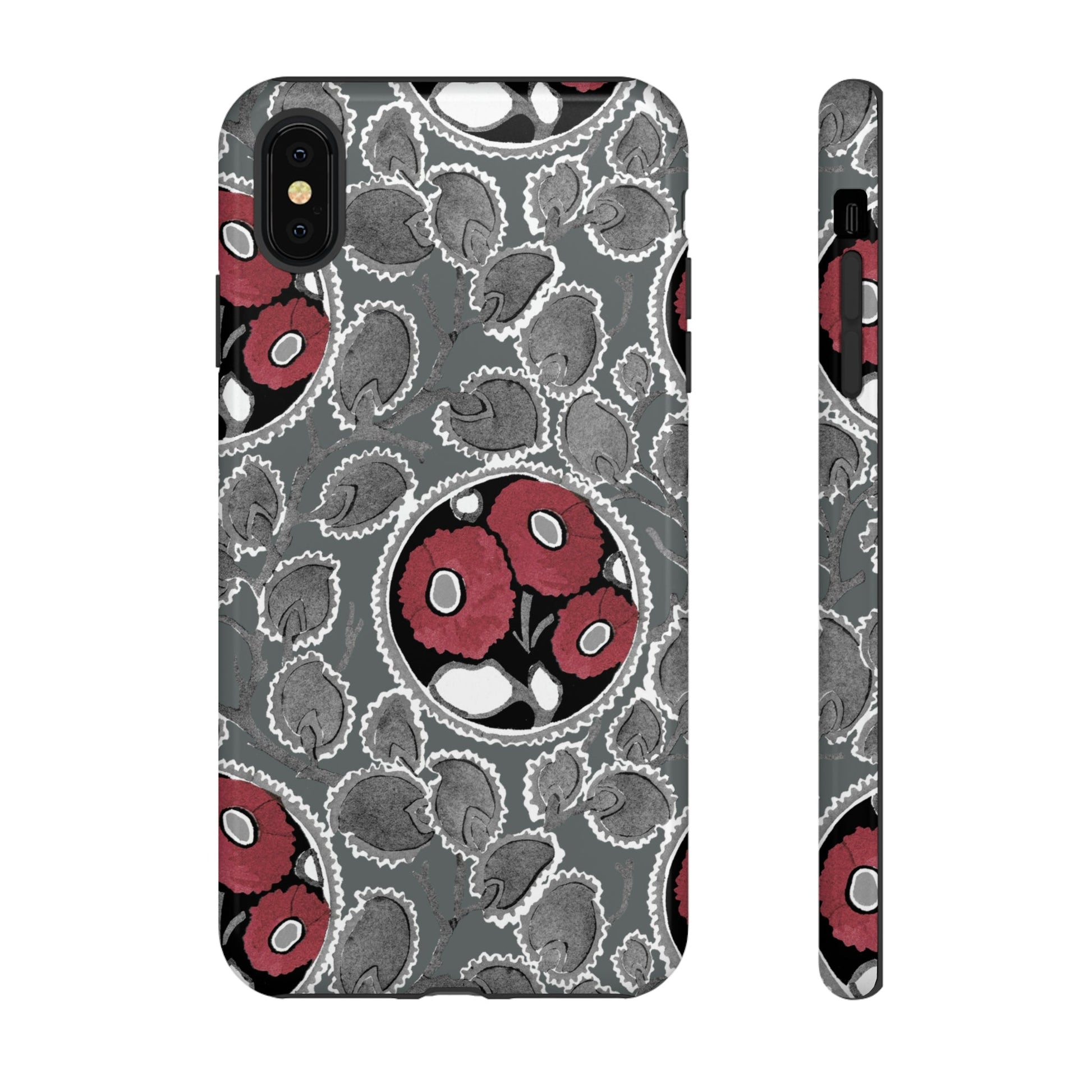 Phone Case-MOODY FLOWER | Tough-iPhone XS MAX-Glossy-PhoneCaseBoss-Phone-Best-Phone-Cases