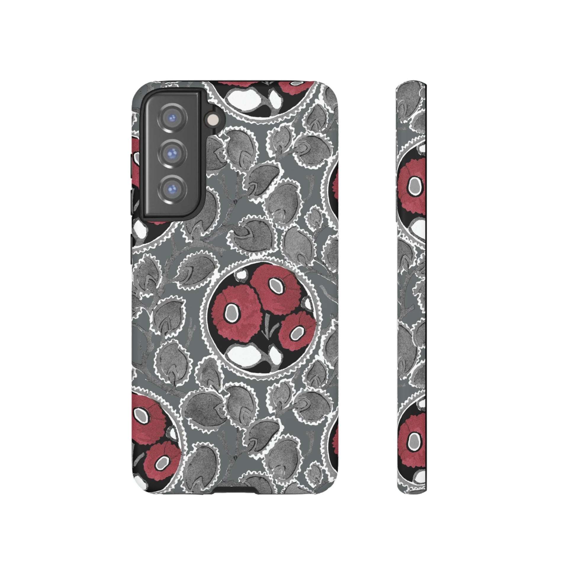 Phone Case-MOODY FLOWER | Tough-Samsung Galaxy S21 FE-Matte-PhoneCaseBoss-Phone-Best-Phone-Cases