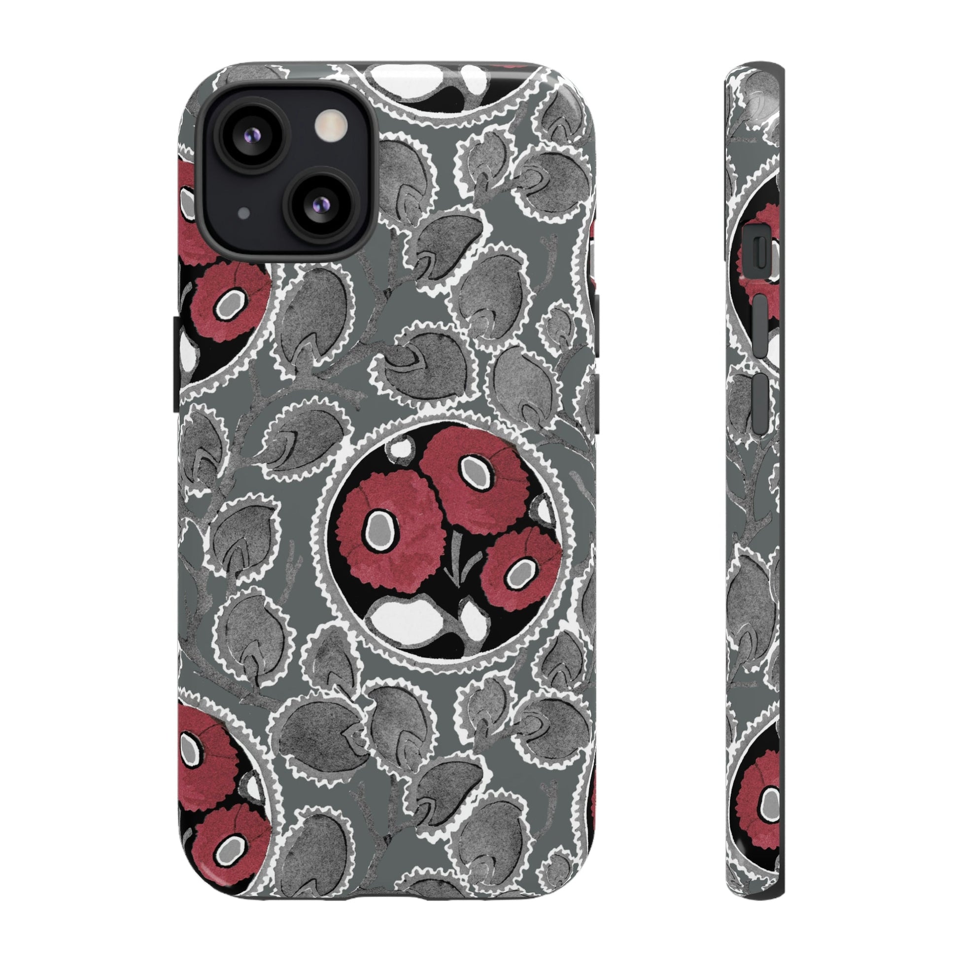 Phone Case-MOODY FLOWER | Tough-iPhone 13-Glossy-PhoneCaseBoss-Phone-Best-Phone-Cases